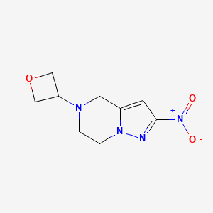 2-Nitro-5-(oxetan-3-yl)-4,5,6,7-tetrahydropyrazolo[1,5-a]pyrazine