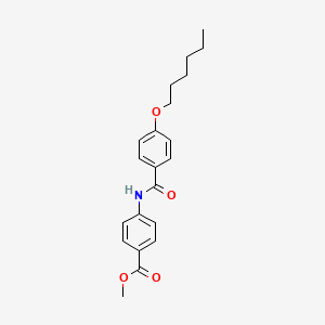 Methyl 4-{[4-(hexyloxy)benzoyl]amino}benzoate