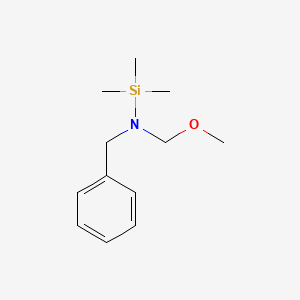 molecular formula C12H21NOSi B8625919 N-(methoxymethyl)(phenyl)-N-(trimethylsilyl)methanamine 