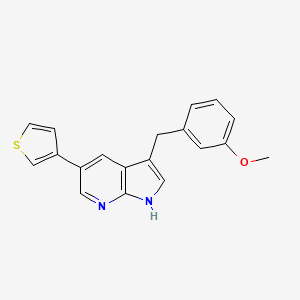 3-(3-Methoxy-benzyl)-5-thiophen-3-yl-pyrrolo[2,3-b]pyridine