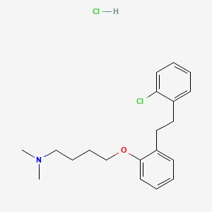 1-Butanamine, 4-(2-(2-(2-chlorophenyl)ethyl)phenoxy)-N,N-dimethyl-, hydrochloride