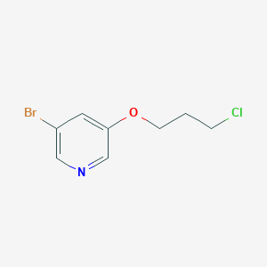 molecular formula C8H9BrClNO B8625990 3-Bromo-5-(3-chloropropoxy)pyridine 