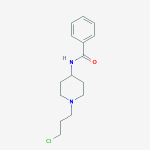 molecular formula C15H21ClN2O B8626020 N-[1-(3-Chloropropyl)piperidin-4-yl]benzamide CAS No. 59950-38-8