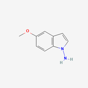 molecular formula C9H10N2O B8626028 5-Methoxy-indole-1-ylamine 