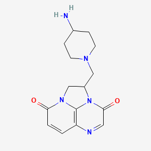 2-((4-aminopiperidin-1-yl)methyl)-1,2-dihydro-3H,8H-2a,5,8a-triazaacenaphthylene-3,8-dione