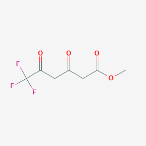 molecular formula C7H7F3O4 B8626035 Methyl 6,6,6-trifluoro-3,5-dioxohexanoate CAS No. 557796-15-3