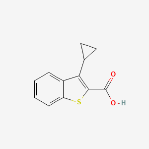 molecular formula C12H10O2S B8626063 3-Cyclopropyl-benzo[b]thiophene-2-carboxylic acid 