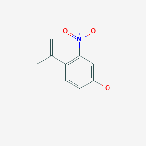 molecular formula C10H11NO3 B8626073 Benzene, 4-methoxy-1-(1-methylethenyl)-2-nitro- CAS No. 195992-06-4