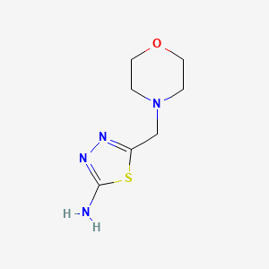 molecular formula C7H12N4OS B8626146 5-(4-Morpholinylmethyl)-1,3,4-thiadiazol-2-ylamine 