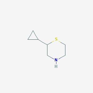 molecular formula C7H13NS B8626151 2-Cyclopropylthiomorpholine 