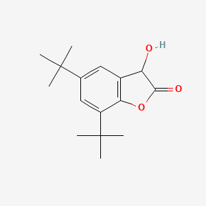 molecular formula C16H22O3 B8626173 5,7-Di-tert-butyl-3-hydroxy-2-benzofuranone CAS No. 163489-63-2