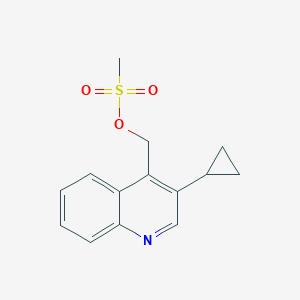 (3-Cyclopropylquinolin-4-yl)methyl methanesulfonate
