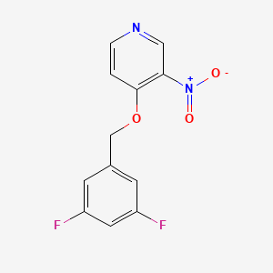 4-[(3,5-Difluorophenyl)methoxy]-3-nitropyridine