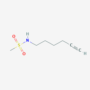 molecular formula C7H13NO2S B8626552 N-hex-5-ynylmethanesulfonamide 