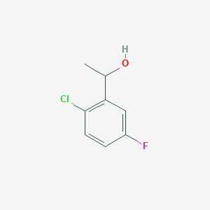 molecular formula C8H8ClFO B8626703 1-(2-chloro-5-fluorophenyl)ethanol 