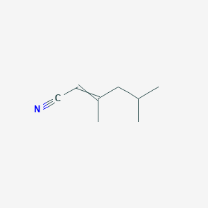 molecular formula C8H13N B086268 3,5-Dimethylhex-2-enenitrile CAS No. 14368-39-9