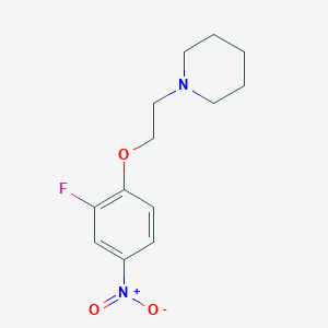 1-[2-(2-Fluoro-4-nitrophenoxy)ethyl]piperidine