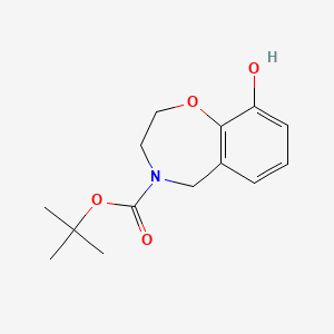 tert-butyl 9-hydroxy-2,3-dihydrobenzo[f][1,4]oxazepine-4(5H)-carboxylate