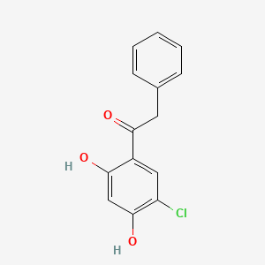 1-(5-Chloro-2,4-dihydroxyphenyl)-2-phenylethan-1-one