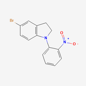 5-Bromo-1-(2-nitrophenyl)-2,3-dihydro-1H-indole