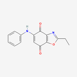 5-Anilino-2-ethyl-1,3-benzoxazole-4,7-dione