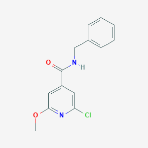 molecular formula C14H13ClN2O2 B8626999 N-benzyl-2-chloro-6-methoxyisonicotinamide 