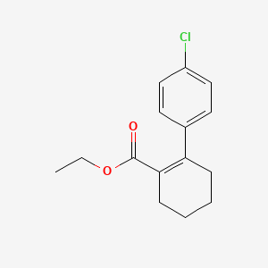 Ethyl 2-(4-chlorophenyl)cyclohex-1-enecarboxylate