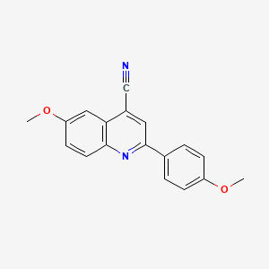 4-Cyano-6-methoxy-2-(4-methoxyphenyl)quinoline