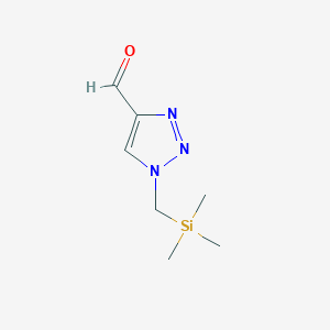 1-[(Trimethylsilyl)methyl]-1H-1,2,3-triazole-4-carbaldehyde