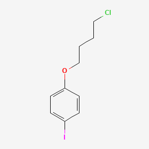 molecular formula C10H12ClIO B8627131 1-(4-Chlorobutoxy)-4-iodobenzene 