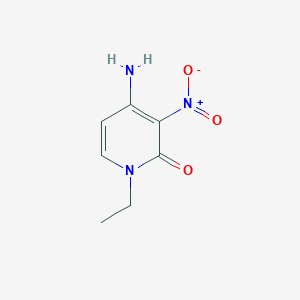 molecular formula C7H9N3O3 B8627153 4-amino-1-ethyl-3-nitro-1H-pyridin-2-one CAS No. 921214-32-6