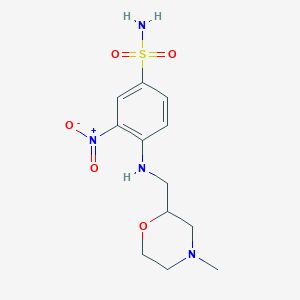 4-((4-Methylmorpholin-2-yl)methylamino)-3-nitrobenzenesulfonamide