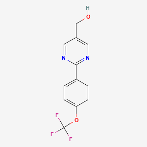 5-Pyrimidinemethanol, 2-[4-(trifluoromethoxy)phenyl]-