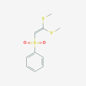 Benzene, [[2,2-bis(methylthio)ethenyl]sulfonyl]-
