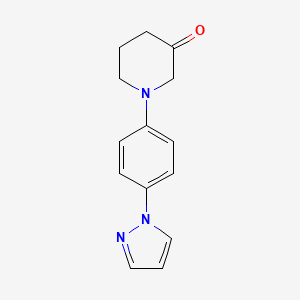 1-(4-(1H-Pyrazol-1-yl)phenyl)piperidin-3-one