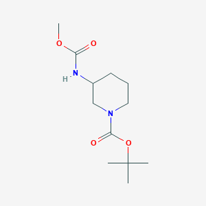 molecular formula C12H22N2O4 B8627262 Tert-butyl 3-((methoxycarbonyl)amino)piperidine-1-carboxylate 