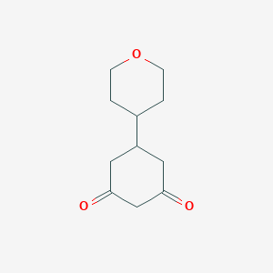 molecular formula C11H16O3 B8627270 5-(Tetrahydropyran-4-yl)cyclohexane-1,3-dione 