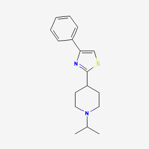 4-(4-Phenyl-1,3-thiazol-2-yl)-1-(propan-2-yl)piperidine