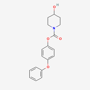 (4-Phenoxyphenyl) 4-hydroxypiperidine-1-carboxylate