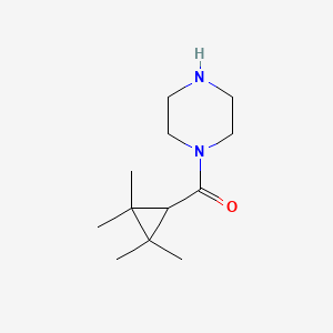 molecular formula C12H22N2O B8627338 Piperazin-1-yl-(2,2,3,3-tetramethylcyclopropyl)methanone 