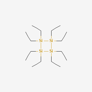 molecular formula C16H40Si4 B8627353 Cyclotetrasilane, octaethyl- CAS No. 75375-74-5