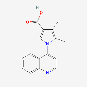 4,5-Dimethyl-1-(quinolin-4-yl)-1H-pyrrole-3-carboxylic acid
