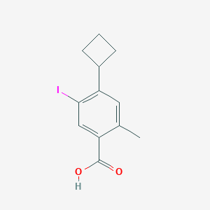4-Cyclobutyl-5-iodo-2-methylbenzoic acid