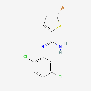 5-bromo-N'-(2,5-dichlorophenyl)thiophene-2-carboximidamide