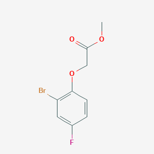 molecular formula C9H8BrFO3 B8627613 Methyl 2-(2-bromo-4-fluorophenoxy)acetate 