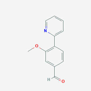 molecular formula C13H11NO2 B8627629 3-Methoxy-4-pyridin-2-ylbenzaldehyde 