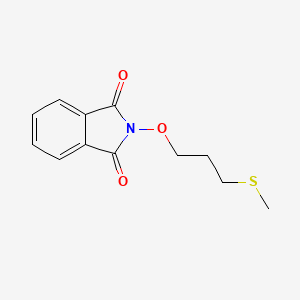 molecular formula C12H13NO3S B8627633 2-(3-Methylsulfanyl-propoxy)-isoindole-1,3-dione 