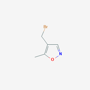 molecular formula C5H6BrNO B8627689 4-(Bromomethyl)-5-methylisoxazole 