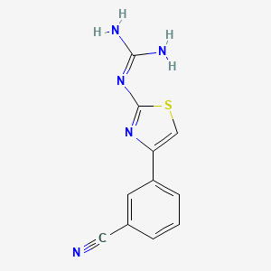 N''-[4-(3-Cyanophenyl)-1,3-thiazol-2-yl]guanidine