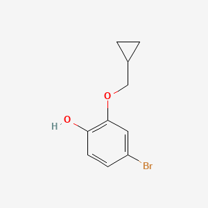 4-Bromo-2-(cyclopropylmethoxy)phenol